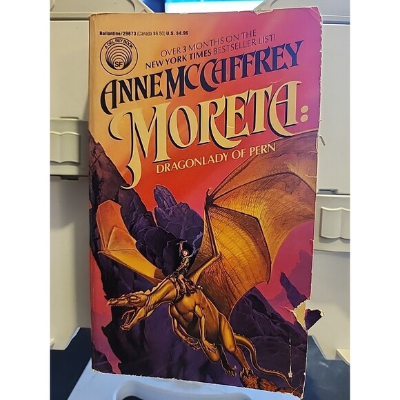 Lot of 3 Anne McCaffrey Sci-Fi Paperbacks – Crystal Line, Moreta, Sassinak - Picture 5 of 5